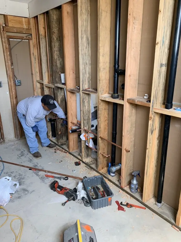 Commercial rough-in plumbing for Gas Line Repair in Newport